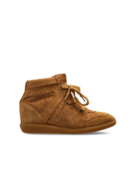 Isabel Marant Brown Wedge-Heeled Shoes 'Bobby'