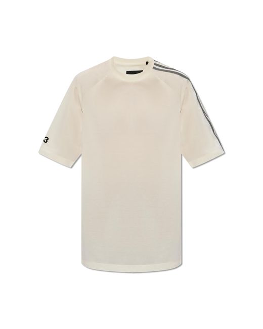 Y-3 White T-shirt With Logo,