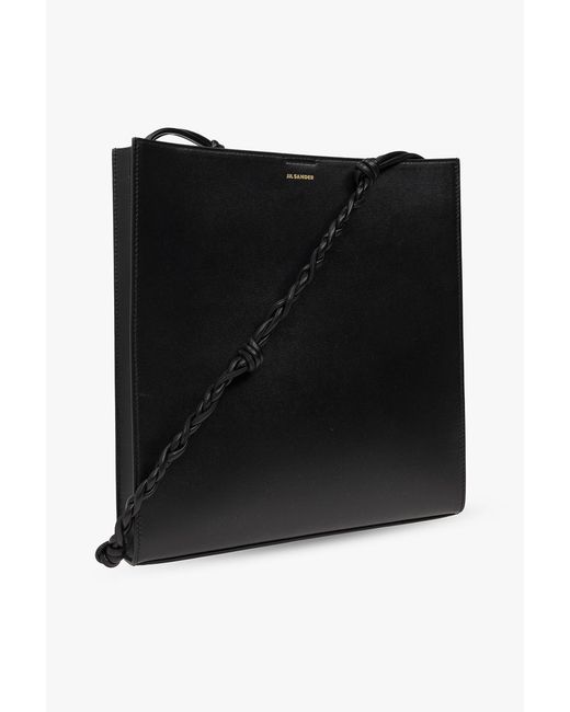 Jil Sander Black 'Tangle Medium' Shoulder Bag