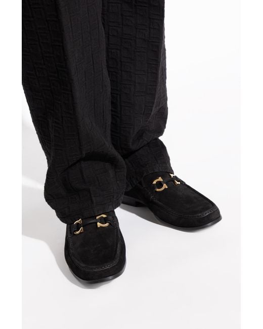 Ferragamo Black Shoes Of Type Loafers for men
