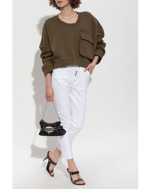 DSquared² Natural Sweatshirt With Pocket