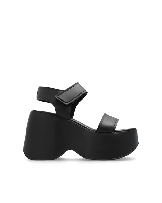 Vic Matié Black 'yoko' Platform Sandals,