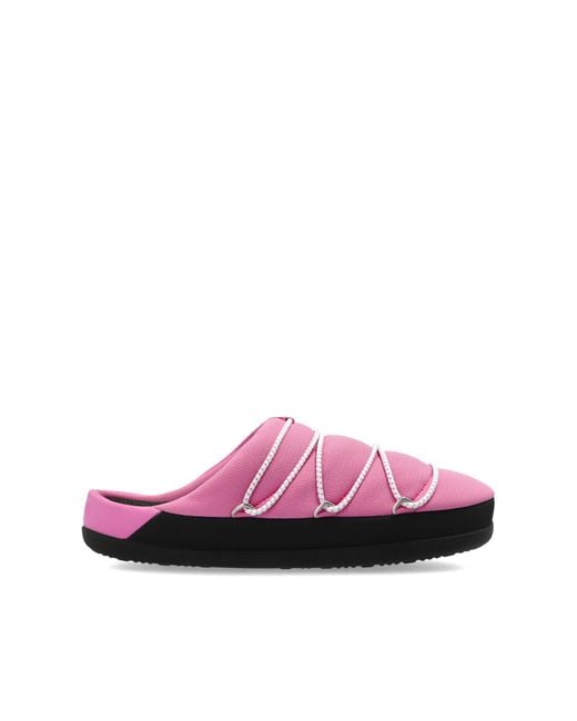 Moon Boot Pink “Mb Soft Slipper” Shoes