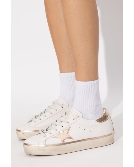 Golden Goose Deluxe Brand White Hi Star Classic With List Sneakers