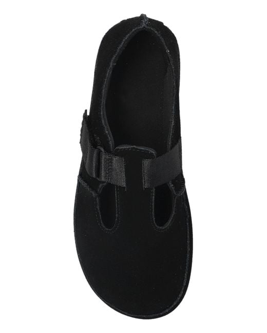 Ugg Black Suede Shoes 'W Goldenstar Mary Jane'