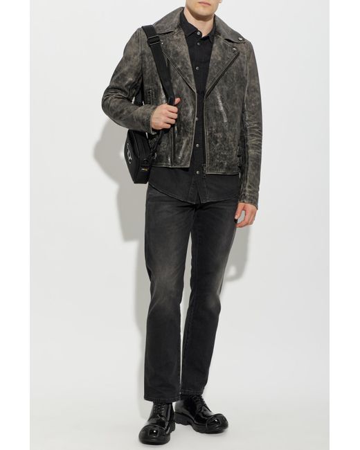 DIESEL Black Denim Shirt 'D-Vega' for men