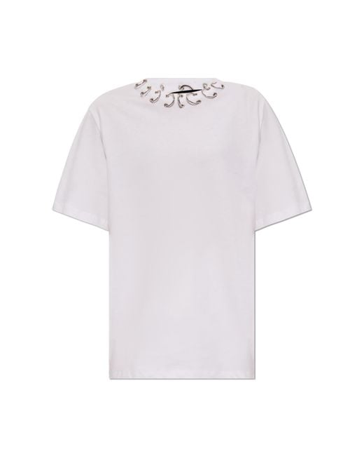 ROTATE BIRGER CHRISTENSEN White Oversize T-Shirt