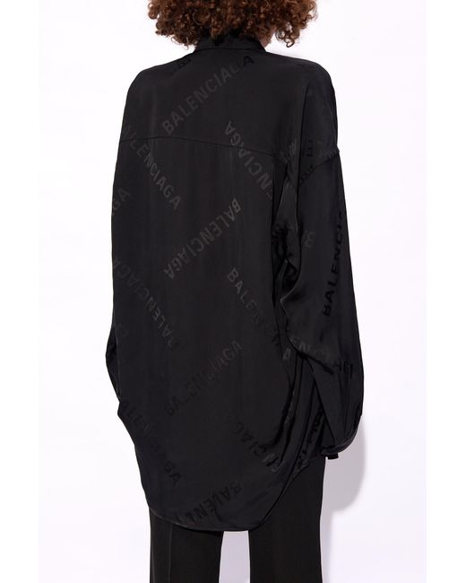 Balenciaga Black Oversize Shirt,