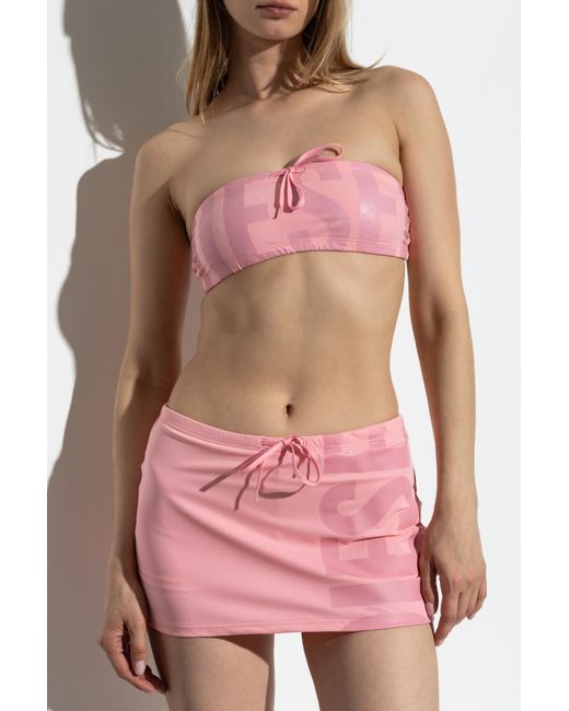 DIESEL Pink Bikini Top "Miriam-D-Core"