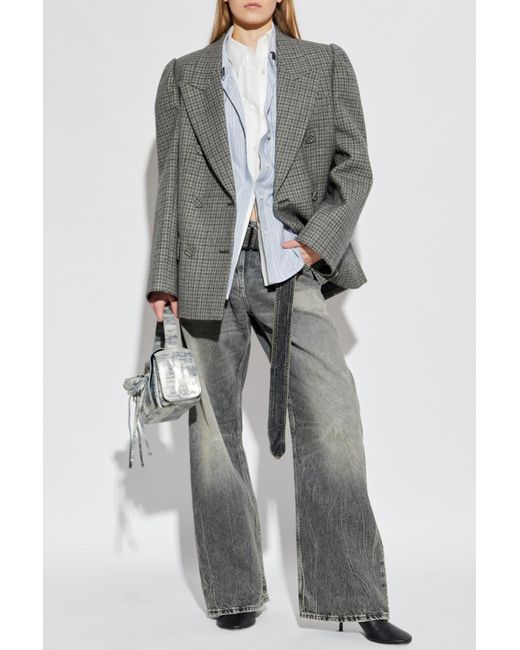Acne Gray Jeans With Belt