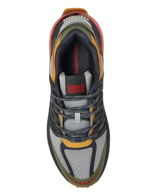 DSquared² Black Sports Shoes "Bubble" for men