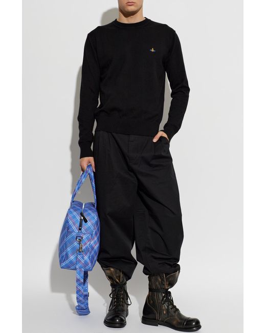 Vivienne Westwood Black Sweater 'Alex Round Neck' for men