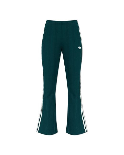 Adidas Originals Green Sweatpants With Logo