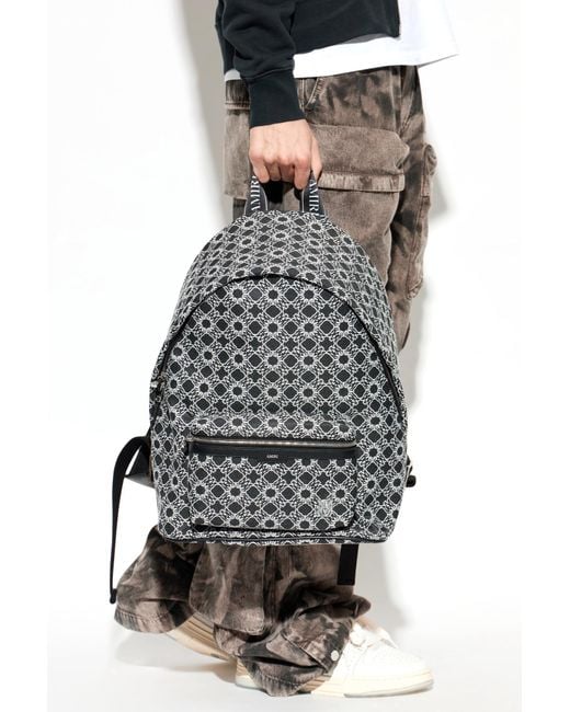 Amiri Black Monogram Backpack for men