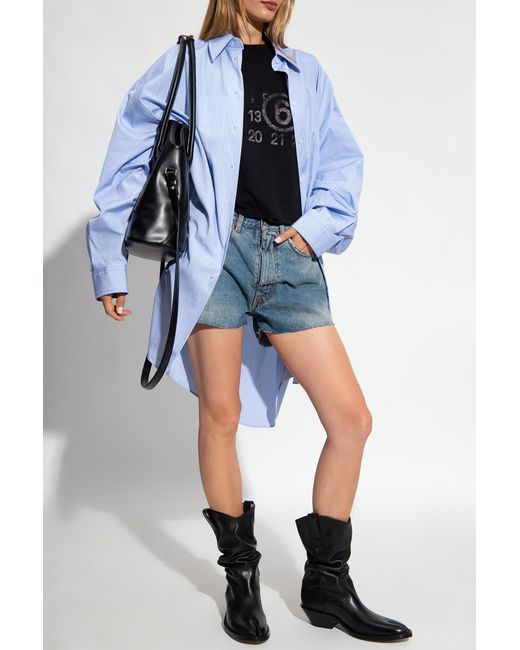 Maison Margiela Blue Oversize Shirt