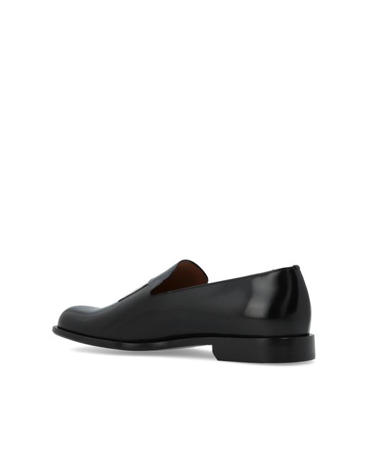 Givenchy Black Leather Shoes With Logo for men