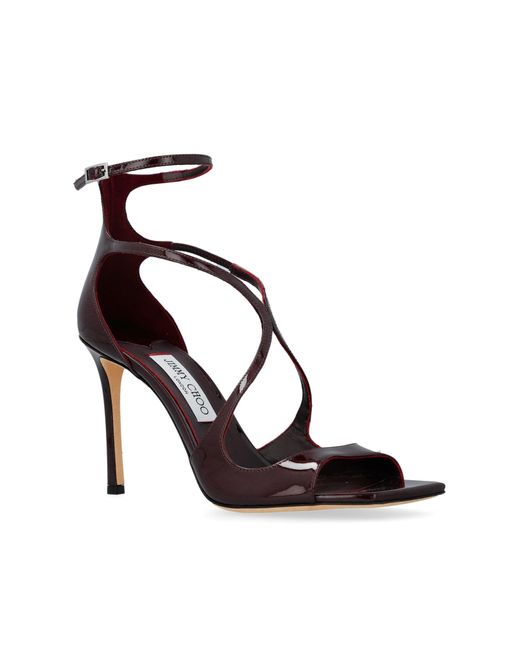 Jimmy Choo Red Heeled Sandals "Azia"