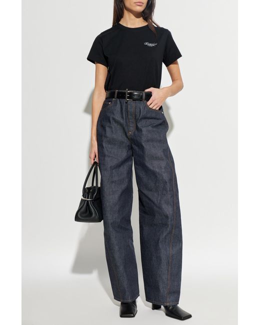 Givenchy Black T-Shirt With Printed Logo