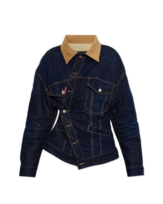 DSquared² Blue Insulated Denim Jacket