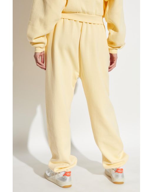 Fear Of God Natural Sweatpants With Logo Patch