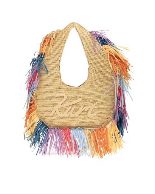 Kurt Geiger Natural Shoulder Bag 'Kurt Large' Hobo Type
