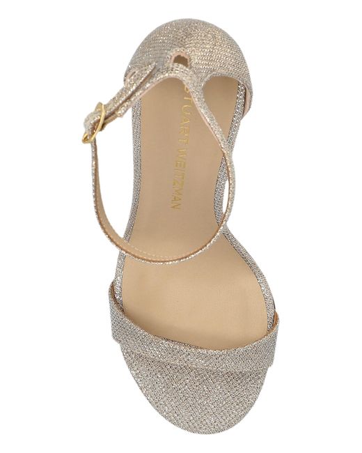 Stuart Weitzman White Heeled Sandals Nudist Ii