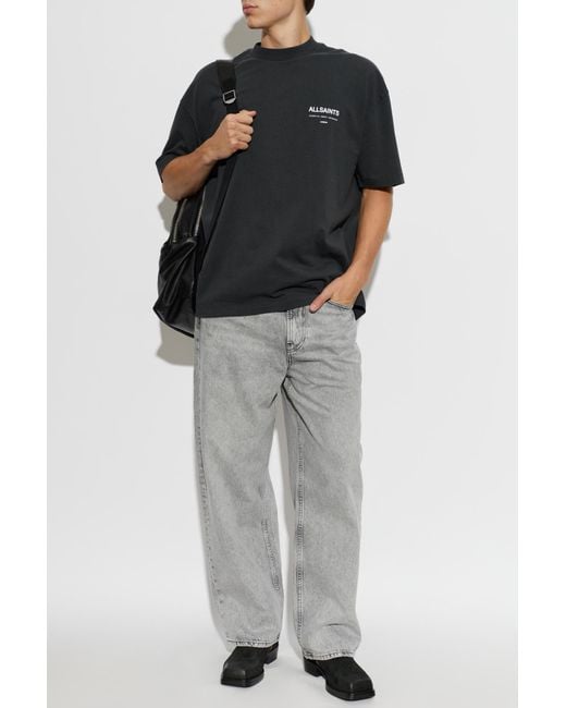 AllSaints Black T-Shirt 'Backstage' for men