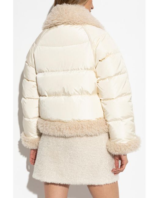 Moncler White "Rubrouk" Down Jacket