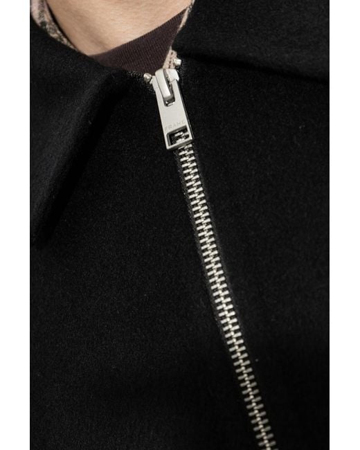 FRAME Black Wool Jacket for men