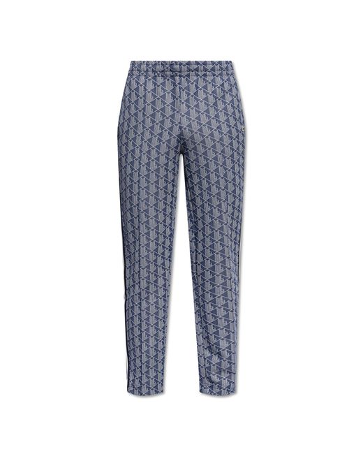Lacoste Blue Sweatpants With Monogram, for men