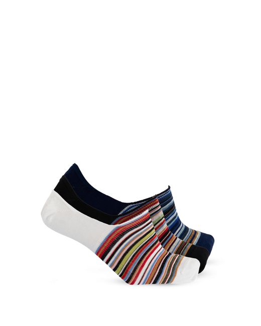 Paul Smith White Three-Pack Socks for men