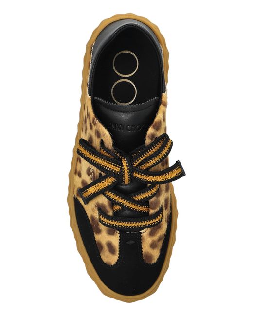 Jimmy Choo Brown Diamond Sneakers