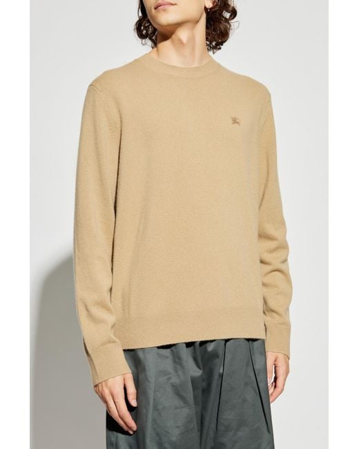Burberry Natural Cashmere Sweater for men