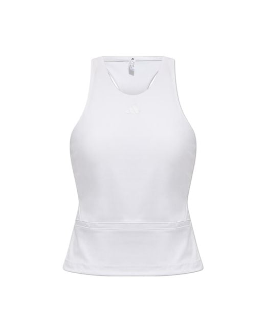 Adidas Originals White Sleeveless Training Top