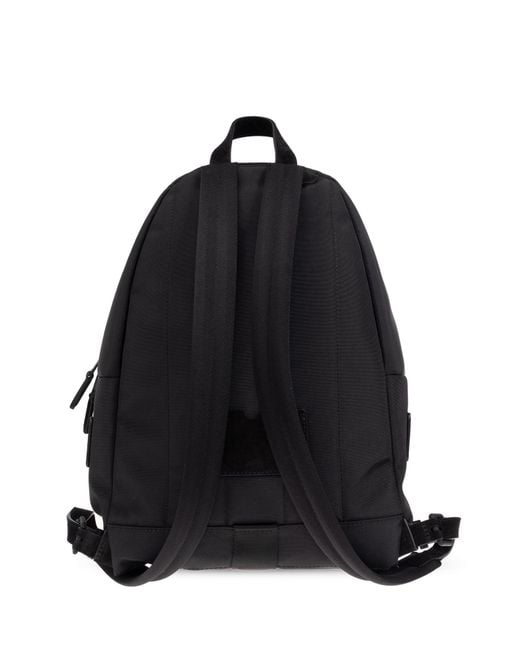Moschino Black Backpack With Logo for men