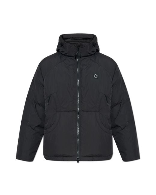 KENZO Blue Puffer Jacket With Logo for men