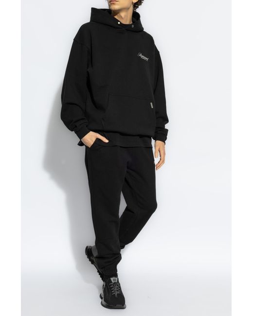 Represent Black Sweatshirt Owners Club Script, for men