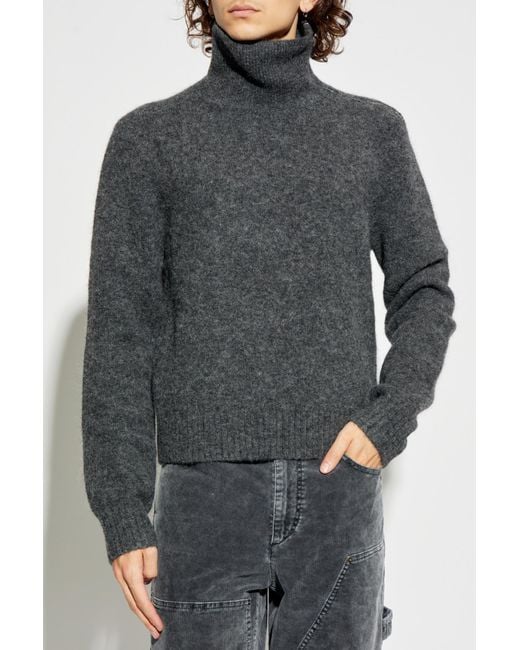 Isabel Marant Black Leather Jacket 'Blaike' for men