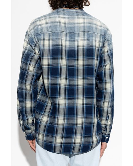DSquared² Blue Checked Pattern Shirt for men
