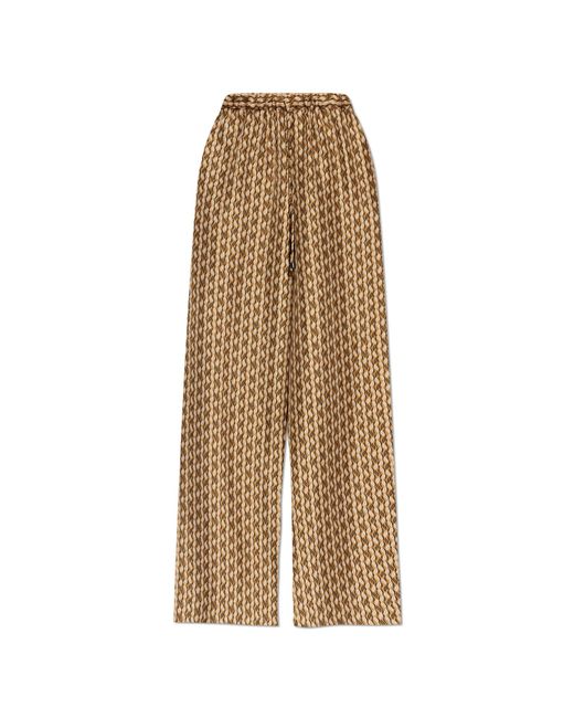 Max Mara Natural Silk Trousers 'Clarino'