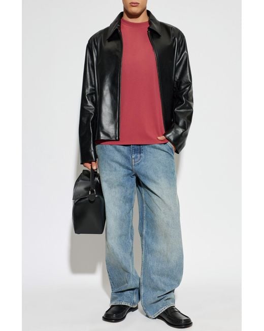 Loewe Red T-Shirt With Logo for men