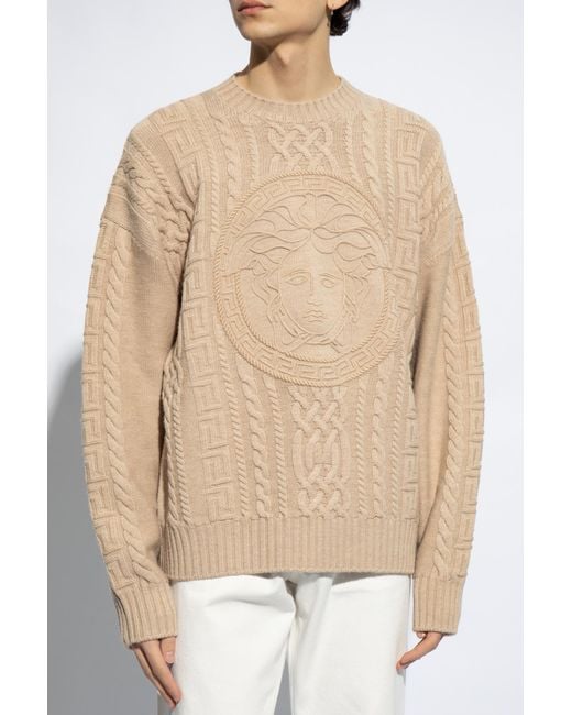 Versace Natural Cotton Sweater, for men
