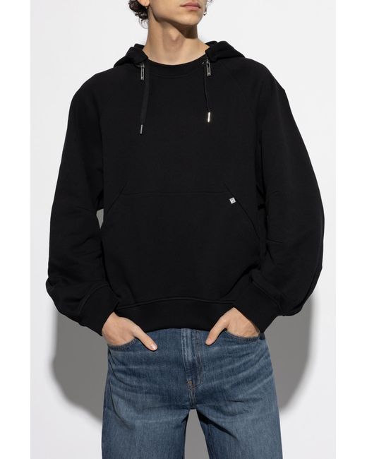 Helmut Lang Blue Sweatshirt With Detachable Hood for men