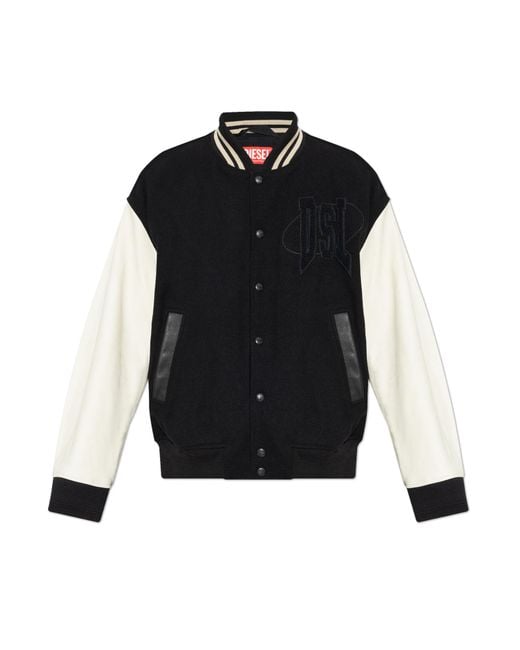 DIESEL Black Jacket L-Nyman for men