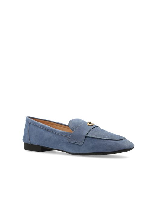 COACH Blue Suede Loafers for men