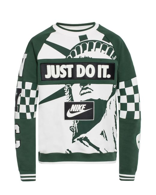 Nike Green Nsw Nyc Crew for men