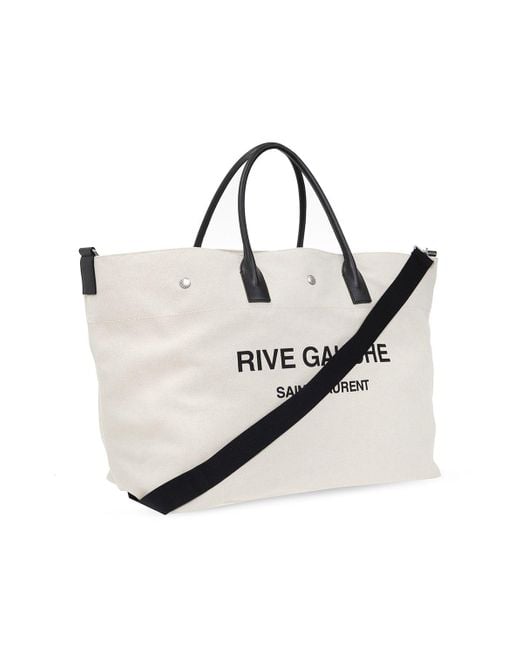 Saint Laurent 'rive Gauche Maxi' Shopper Bag in Natural for Men | Lyst