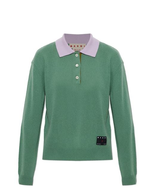 Marni Green Straight-Leg Jeans
