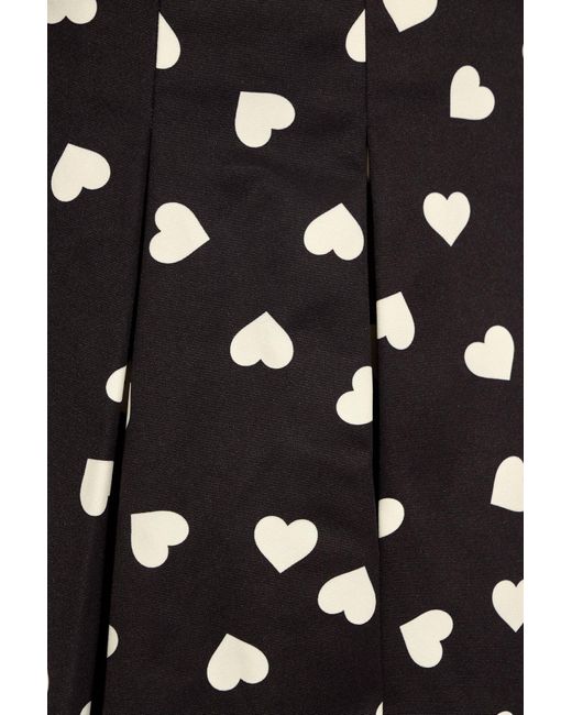Kate Spade Black Skirt With Heart Pattern,