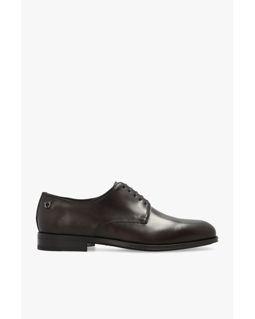 Ferragamo Brown 'pershore' Derby Shoes for men